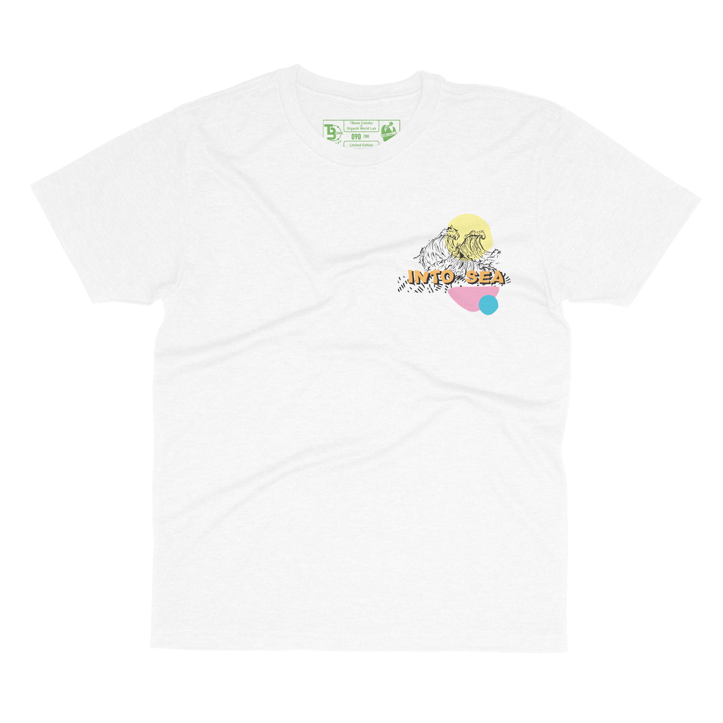 T-Shirt Slim Fit Into the Sea Organik World Lab Collab