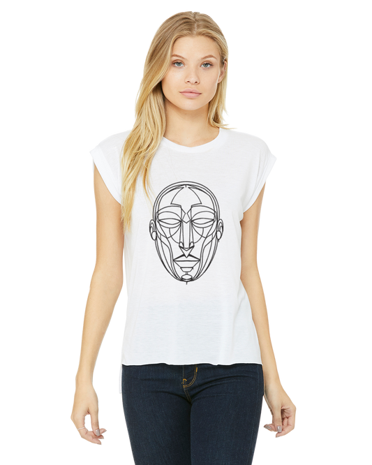 Ladies Flowy Muscle T-Shirt Sator's Swift Graffiti Hands Collab Sator Art