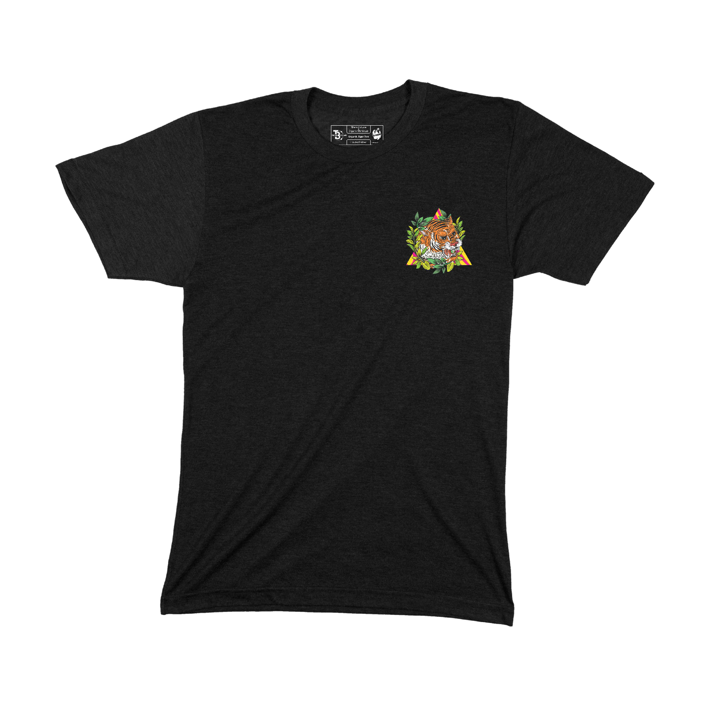 T-Shirt Minimal Tiger Three Organik World Lab Collab