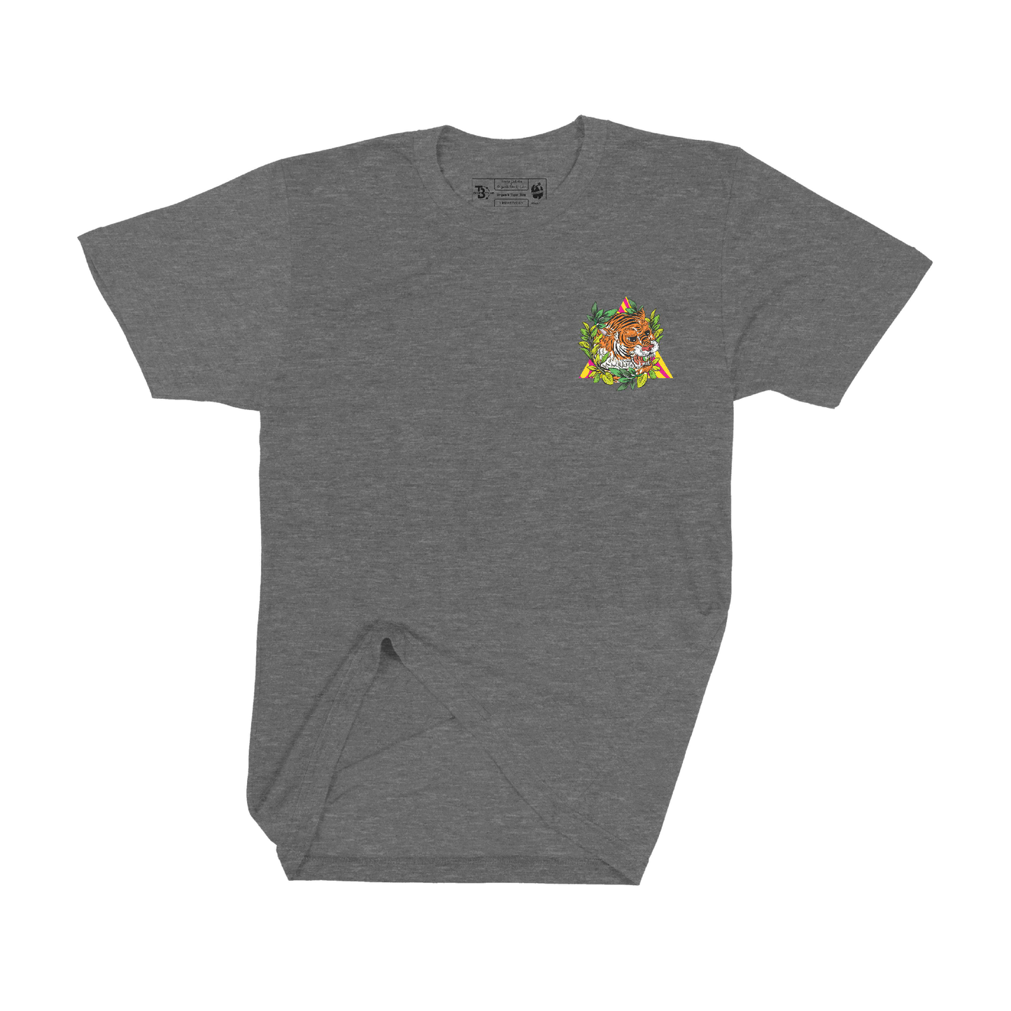 T-Shirt Minimal Tiger Three Organik World Lab Collab