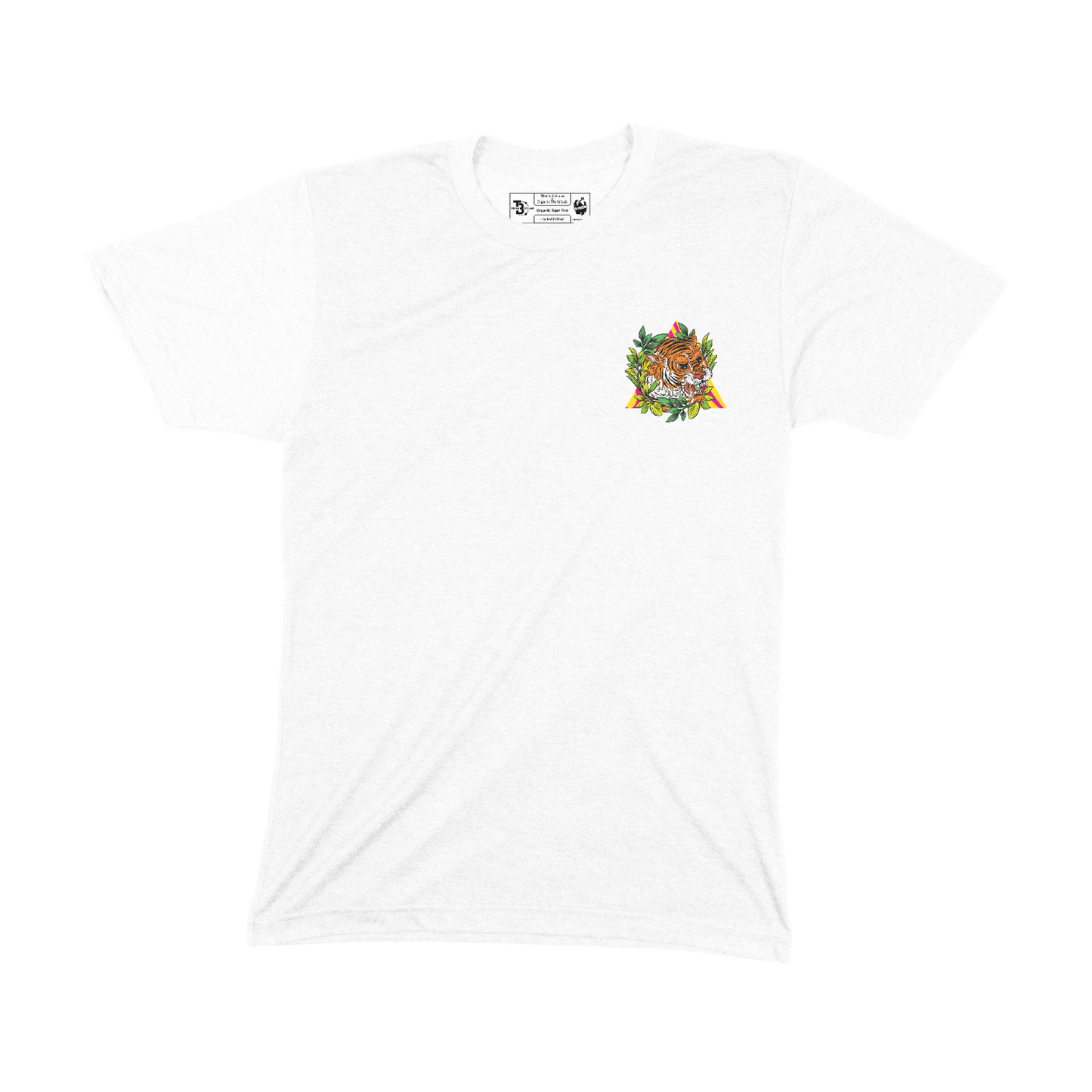 T-Shirt Minimal Tiger Three Organik World Lab Collab