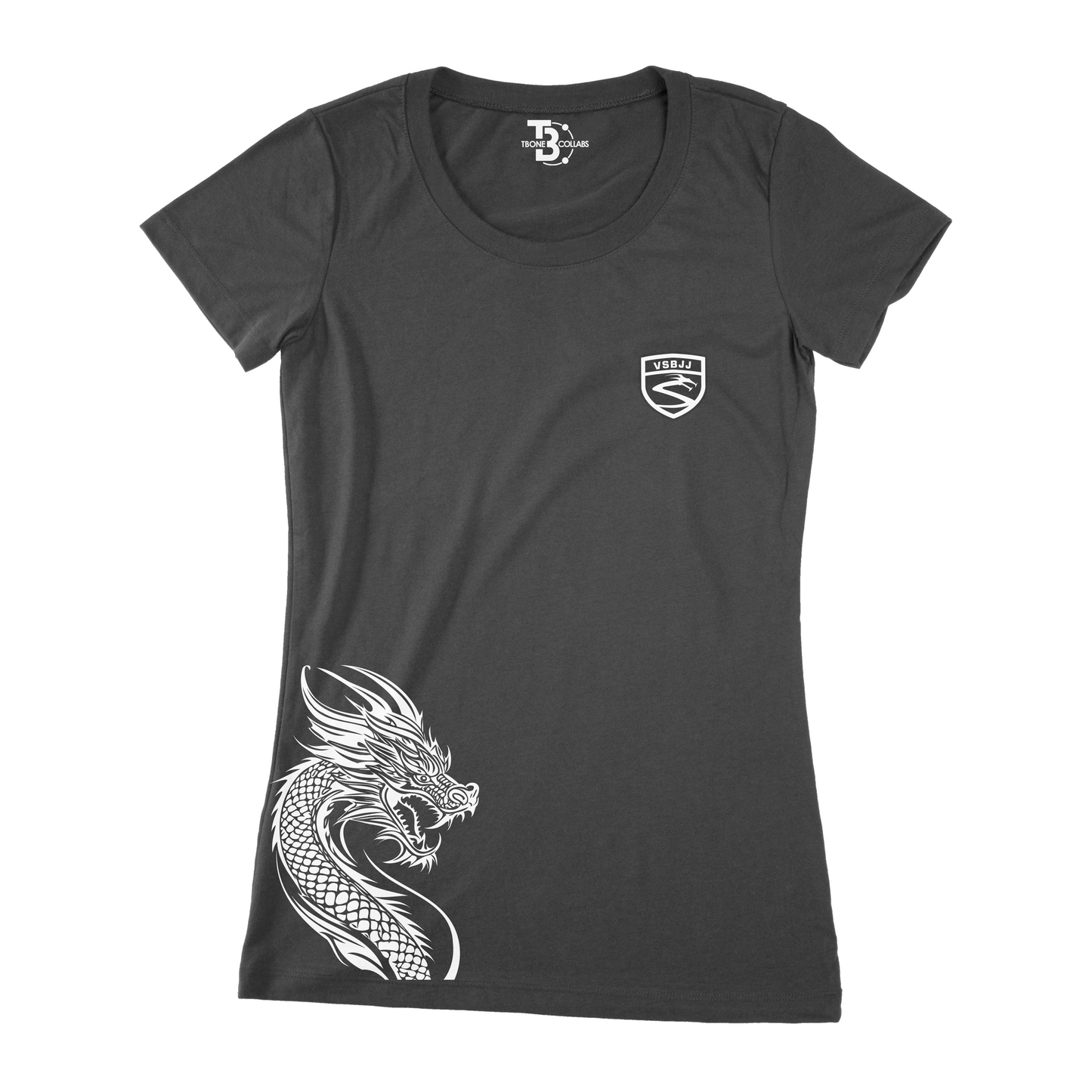 Vitor Shaolin VSBJJ Dragon Black on Black Women's T-Shirt