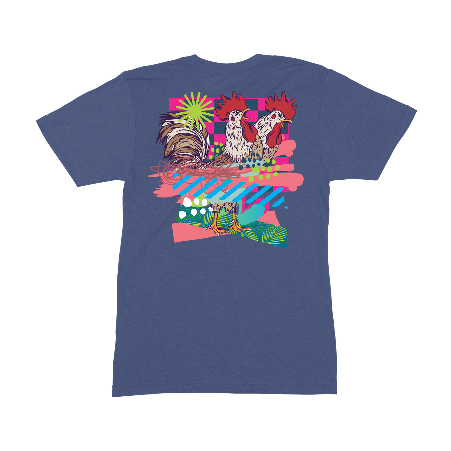 T-Shirt Rooster Rendezvous Organik World Lab Collab