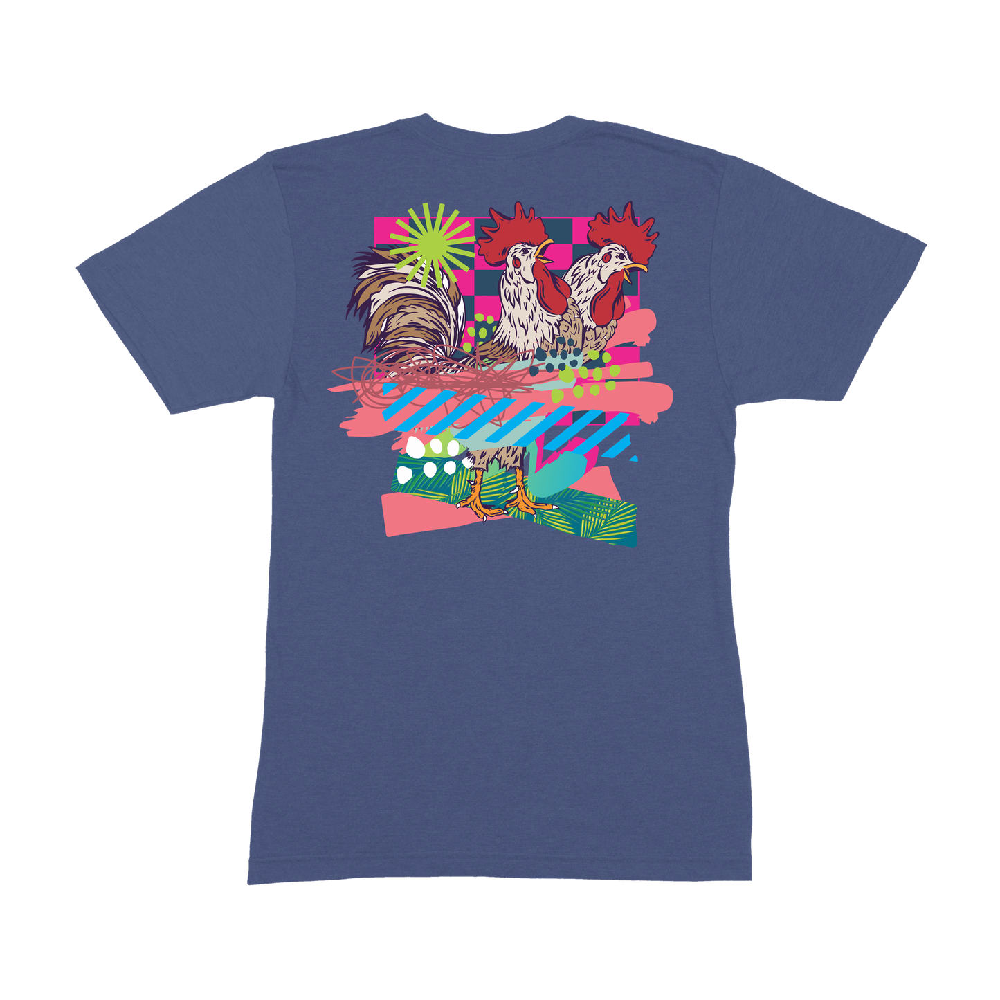 T-Shirt Rooster Rendezvous Organik World Lab Collab