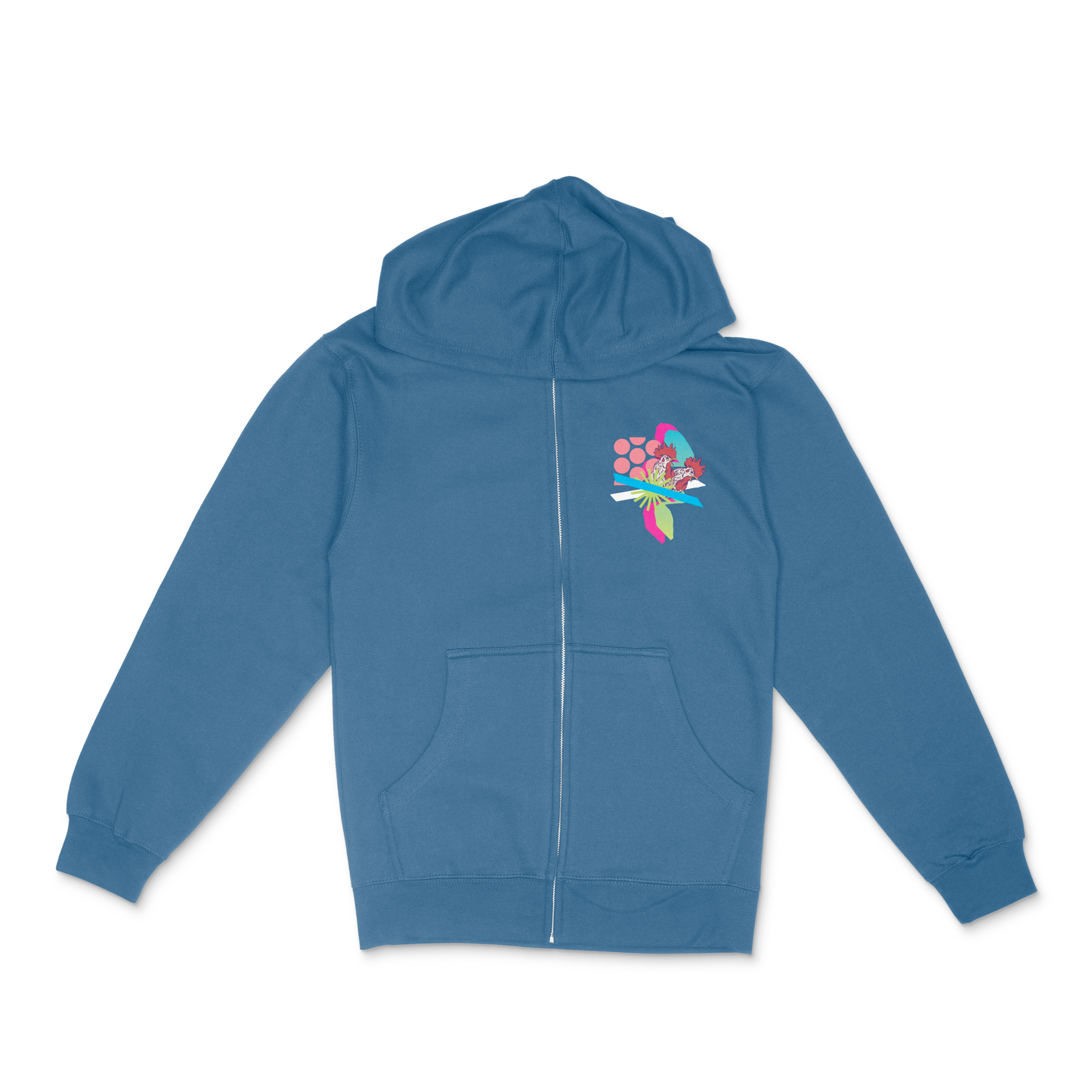 Zip Hoodie Rooster Rendezvous Organik World Lab Collab