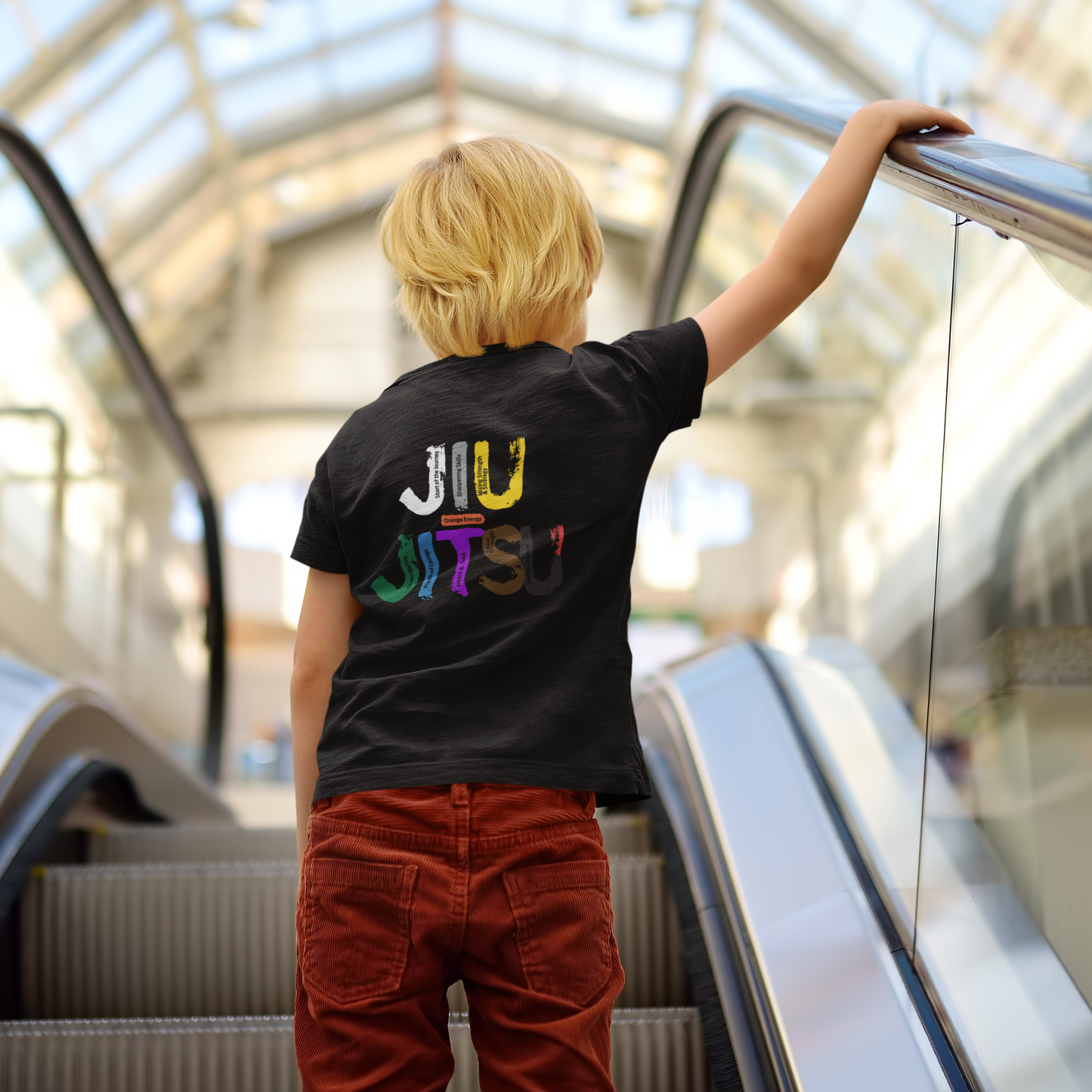 Jiu-Jitsu T-shirt Kids OSS! Belt System