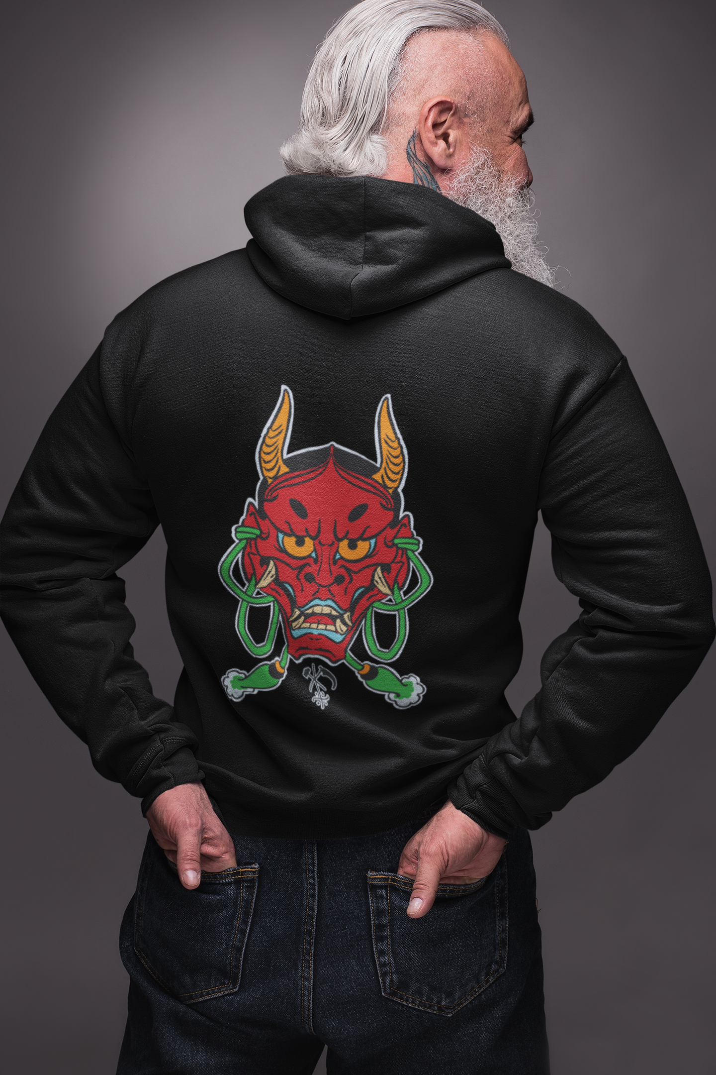 Zip Hoodie Japanese Hannya's Haven Tete Tattooer Collab